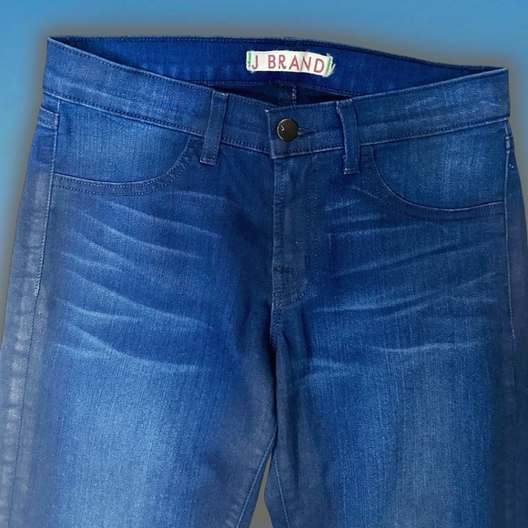 J Brand Waxed & Coated Denim Legging in “Smokestack” Size 27 - Picture 5 of 13